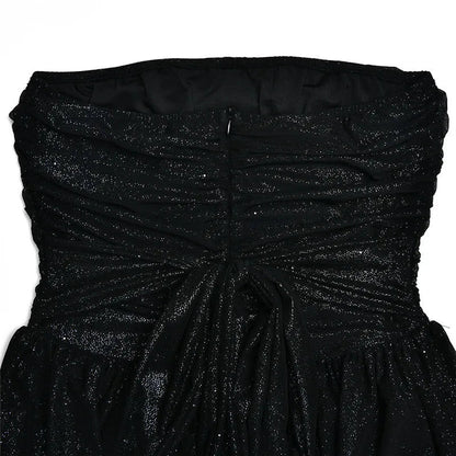 LeRoxy | Strapless Glitter Mini-Jurk | Stijlvolle Glanzende Avondoutfit voor Feestelijke Gelegenheden
