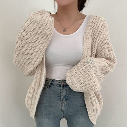 LeRoxy | Vest | Dames Grofgebreid Oversized Vest | Warm & Stijlvol | Lange Mouwen