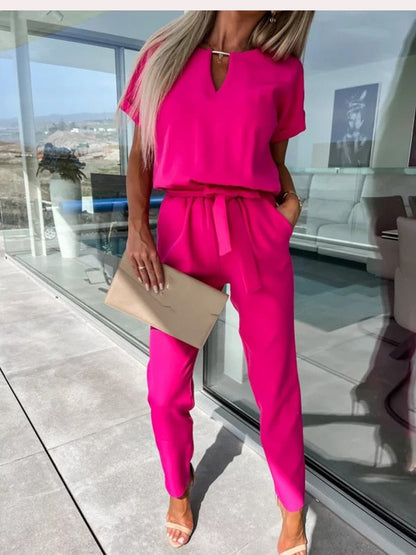 LeRoxy | Jumpsuit Wijde Pijpen | Stijlvolle Zomer Jumpsuit voor Comfort en Elegantie