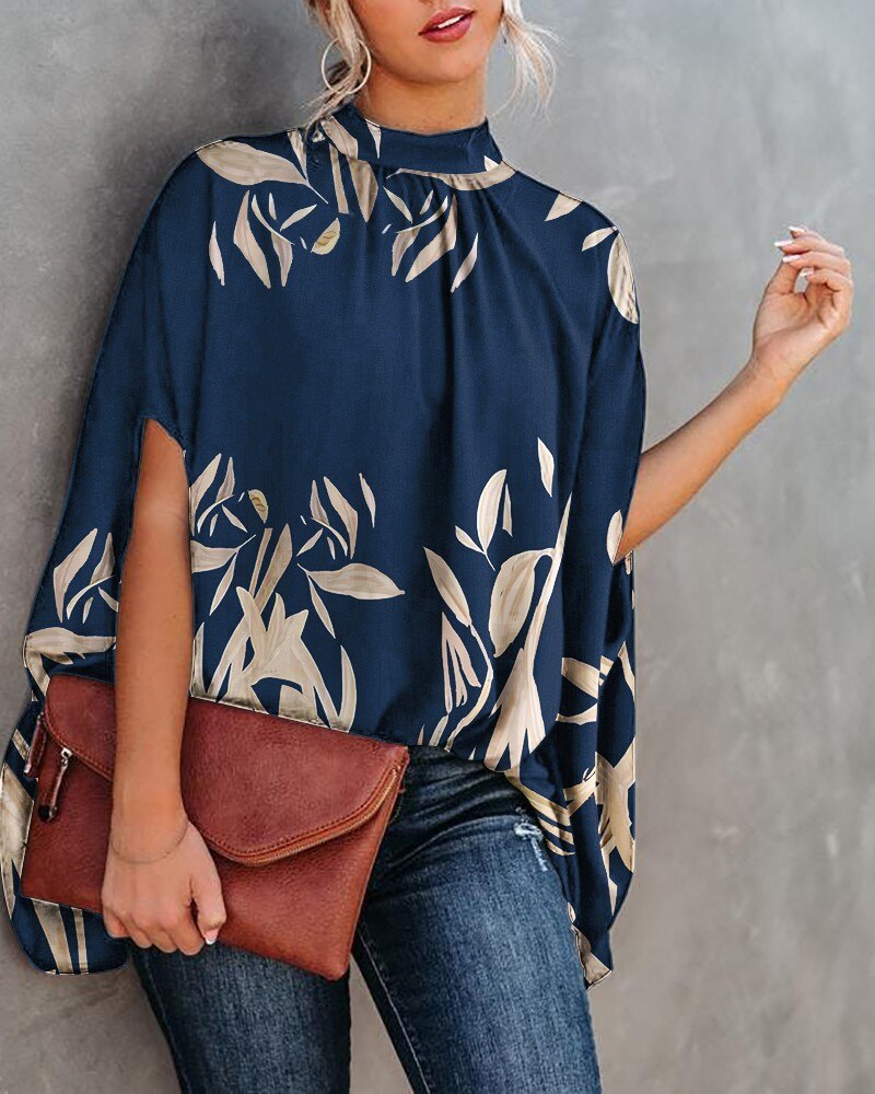 LeRoxy | Elegante Loszittende Blouse met Vleermuismouwen voor de Zomer | Trendy Casual Streetwear Top