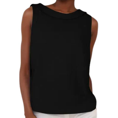 LeRoxy | Dames Mouwloze Top met Verfijnde Achterkraag | Zomer Blouse