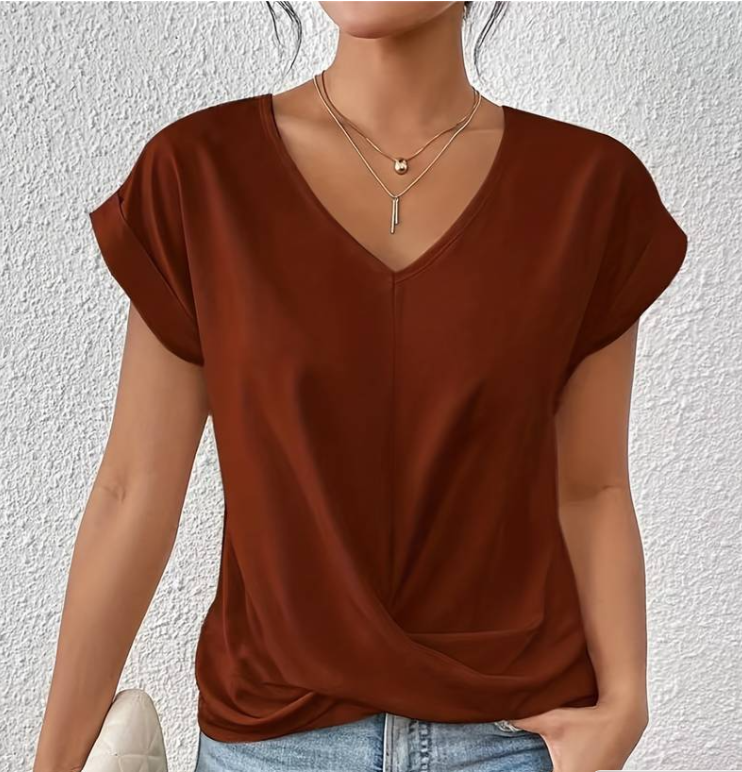 LeRoxy | Elegante Lichtgewicht V-Hals Zomerse Blouse voor Dames