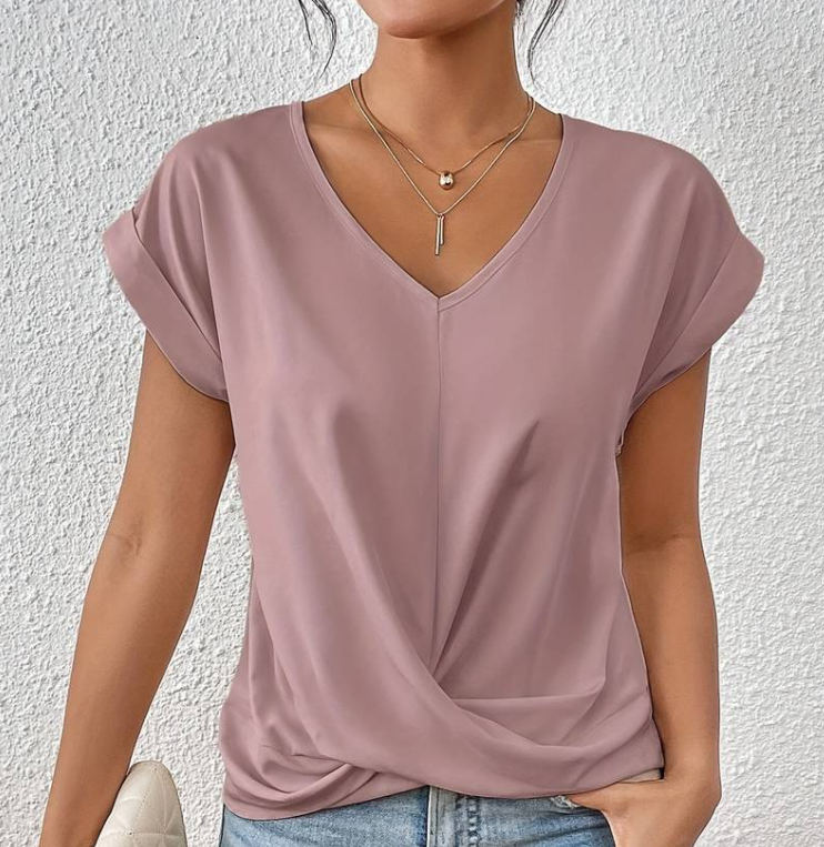 LeRoxy | Elegante Lichtgewicht V-Hals Zomerse Blouse voor Dames
