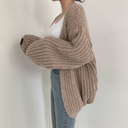 LeRoxy | Vest | Dames Grofgebreid Oversized Vest | Warm & Stijlvol | Lange Mouwen