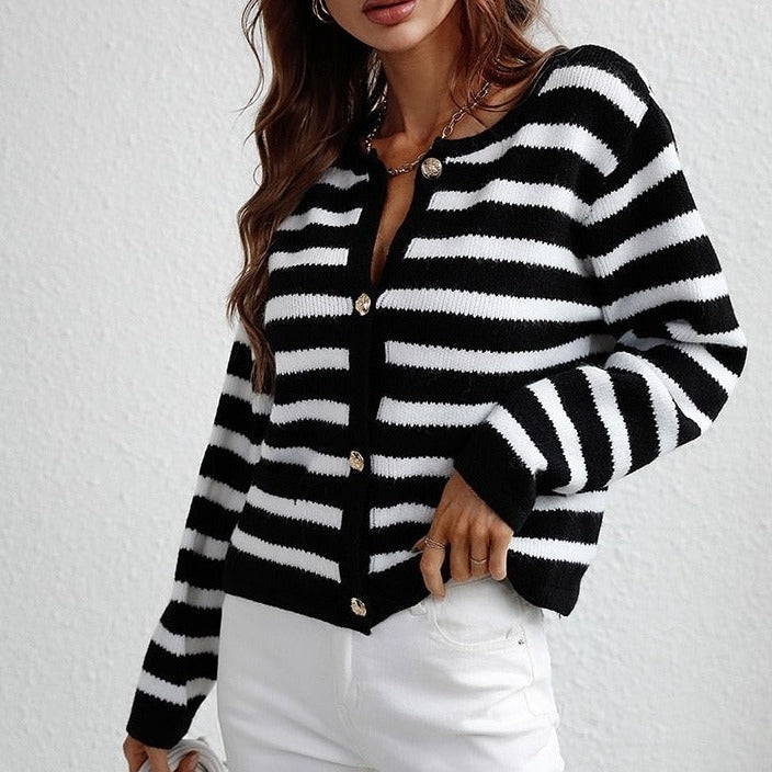 LeRoxy | Gestreept Dames Herfstvest Leona | Comfortabel & Stijlvol