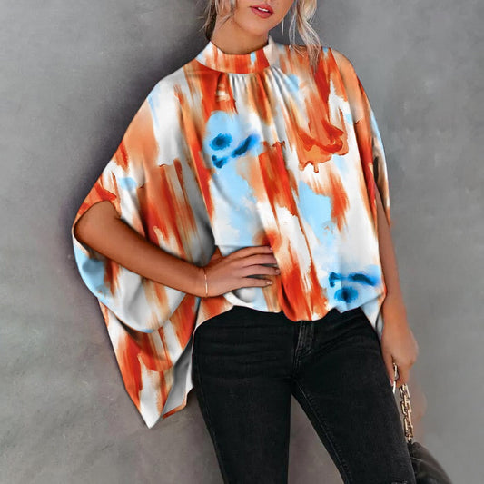 LeRoxy | Elegante Loszittende Blouse met Vleermuismouwen voor de Zomer | Trendy Casual Streetwear Top