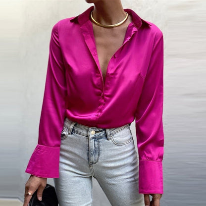 LeRoxy | Satijnen Damesblouse | Elegant en Glanzend