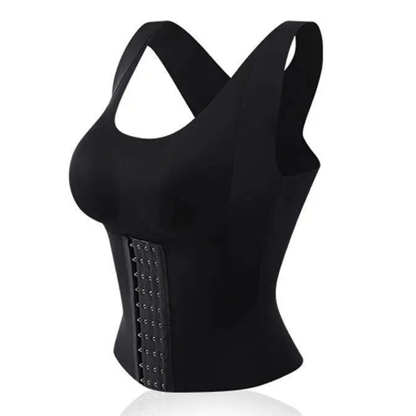 LeRoxy | Dames Tailletrainer Shapewear Top | Compressie Sporttop voor Ondersteuning en Vorm