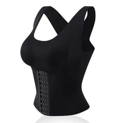 LeRoxy | Dames Tailletrainer Shapewear Top | Compressie Sporttop voor Ondersteuning en Vorm