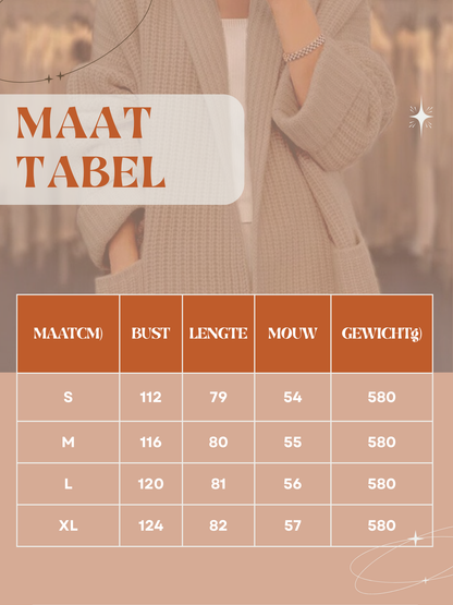 LeRoxy | Lange dames cardigan met relaxte pasvorm | Comfortabele vestjas