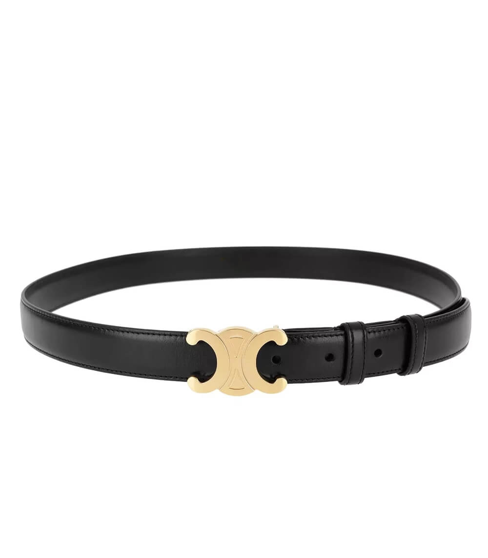 LeRoxy | Lederen Riem met Gouden Gesp | Luxe Damesriem van Echt Leer