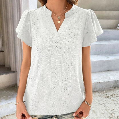 LeRoxy | Zomerse Top met V-Hals | Stijlvol en Comfortabel voor de Lente en Zomer