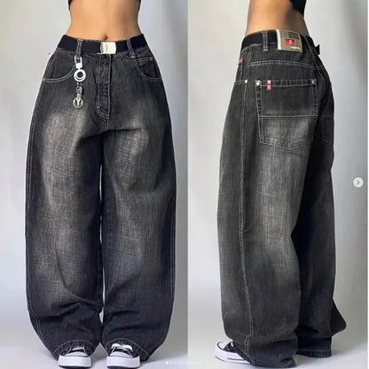 LeRoxy | Unisex Baggy Cargo Jeans | Retro Spijkerbroek met Zakken
