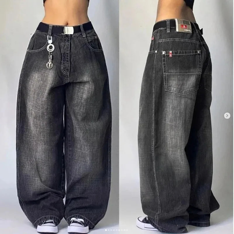 LeRoxy | Unisex Baggy Cargo Jeans | Retro Spijkerbroek met Zakken