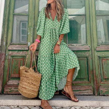 LeRoxy | Maxi Zomerjurk Dames | Natuurlijke Elegantie