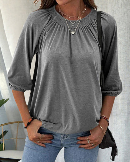 LeRoxy | Ronde Hals T-shirt voor Lente & Zomer – Stijlvol en Comfortabel
