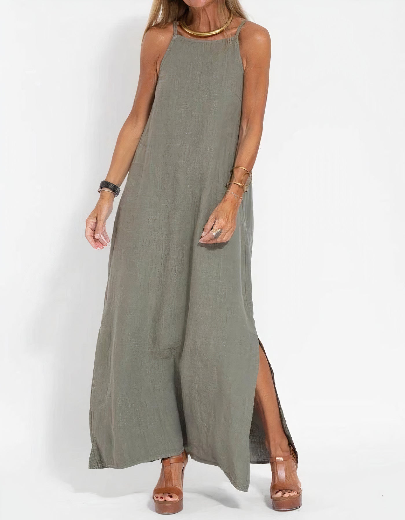 LeRoxy | Dames Mouwloze Zomerjurk | Elegante Casual Jurk voor Warme Dagen