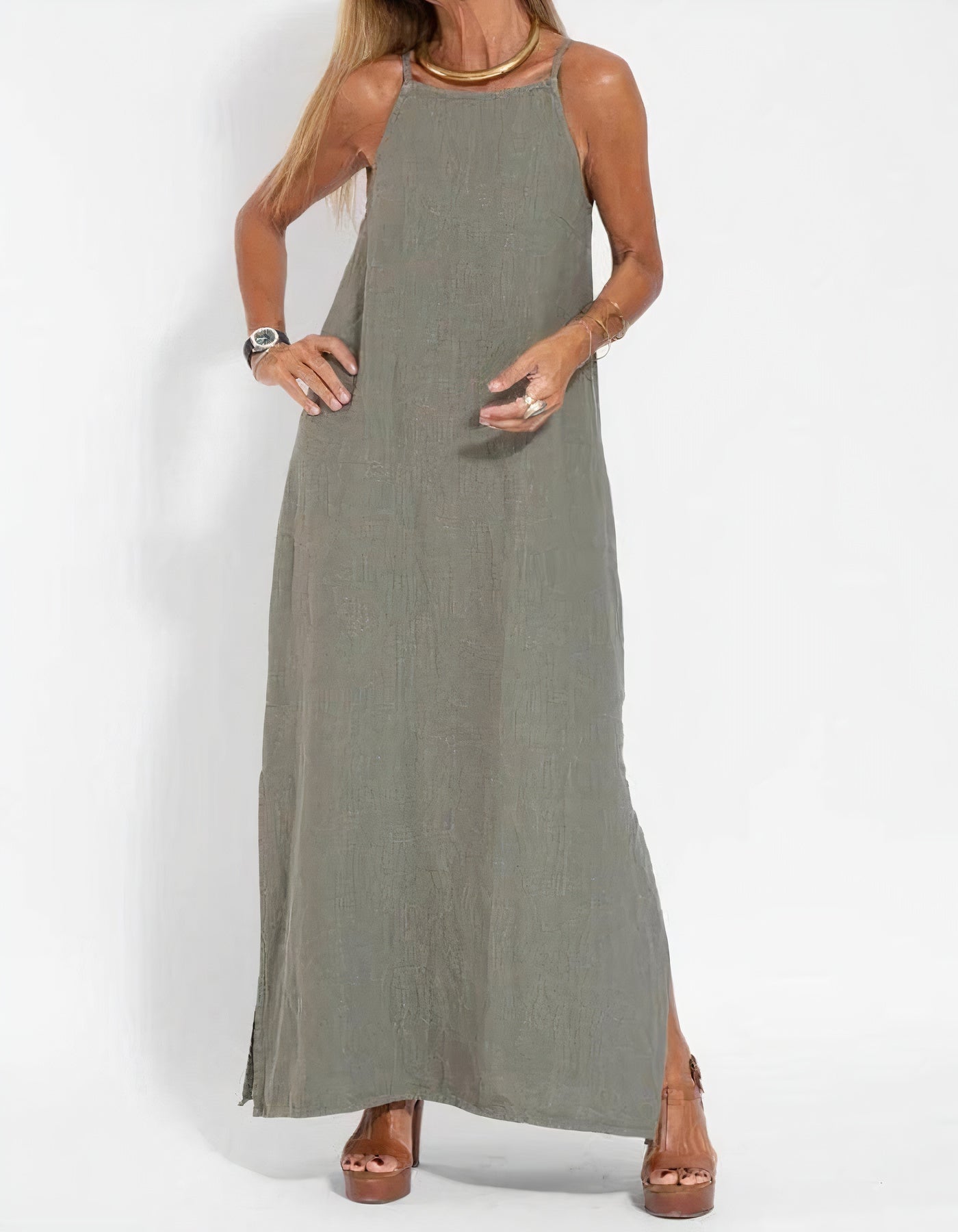 LeRoxy | Dames Mouwloze Zomerjurk | Elegante Casual Jurk voor Warme Dagen