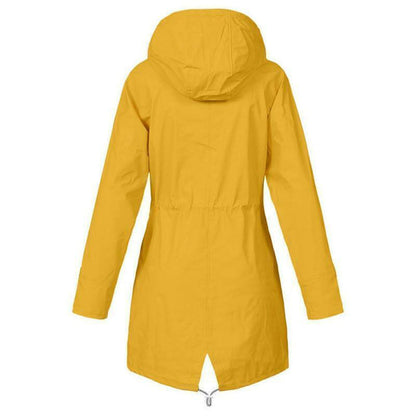 LeRoxy | Regenjas Dames | Lange Waterdichte Parka met Capuchon | Elegant, Comfortabel en Ademend