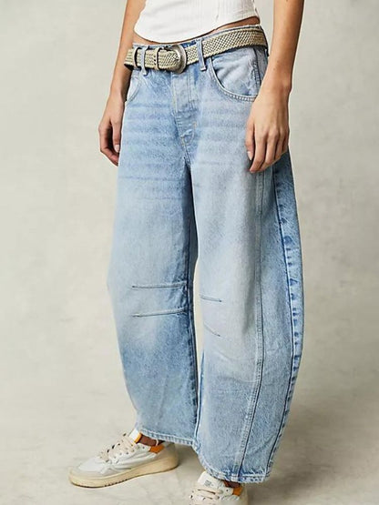 LeRoxy | Dames Halfhoge Jeans | Comfortabele Skinny Fit Spijkerbroek
