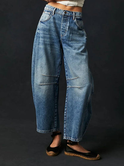 LeRoxy | Dames Halfhoge Jeans | Comfortabele Skinny Fit Spijkerbroek