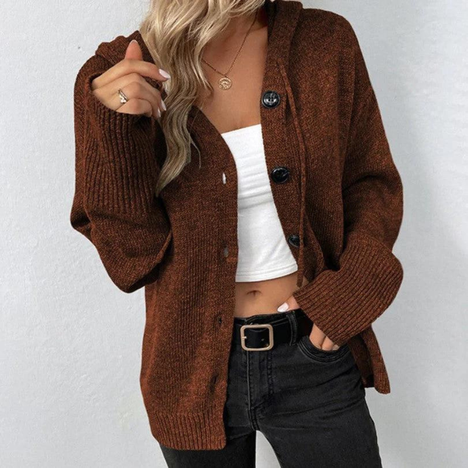 LeRoxy | Dames cardigan met capuchon en trekkoord