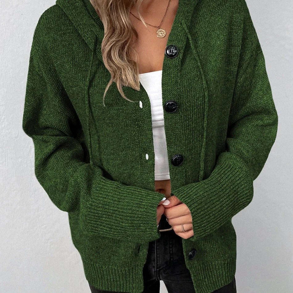 LeRoxy | Dames cardigan met capuchon en trekkoord
