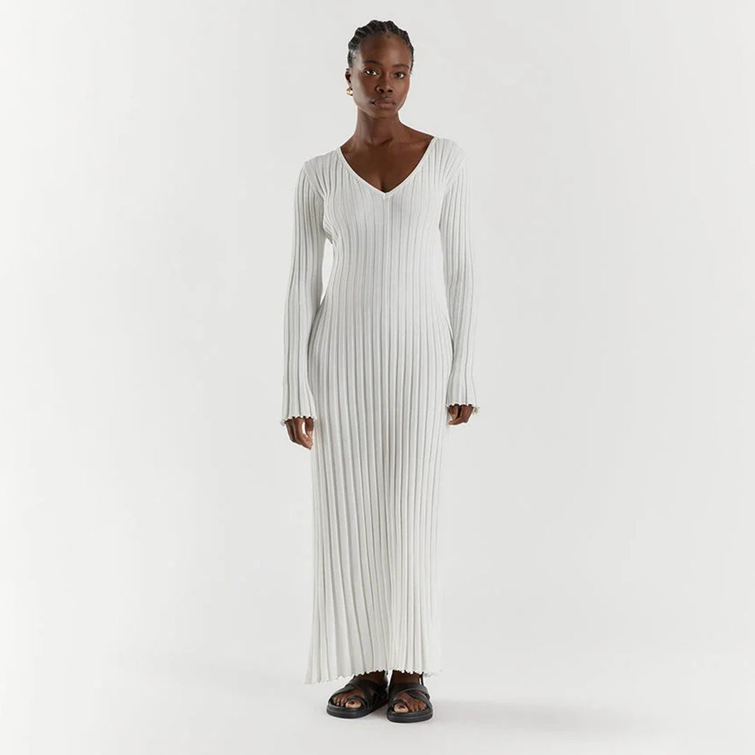 LeRoxy Gebreide Maxi Jurk - Stijlvolle en Comfortabele Mode voor Elke Gelegenheid