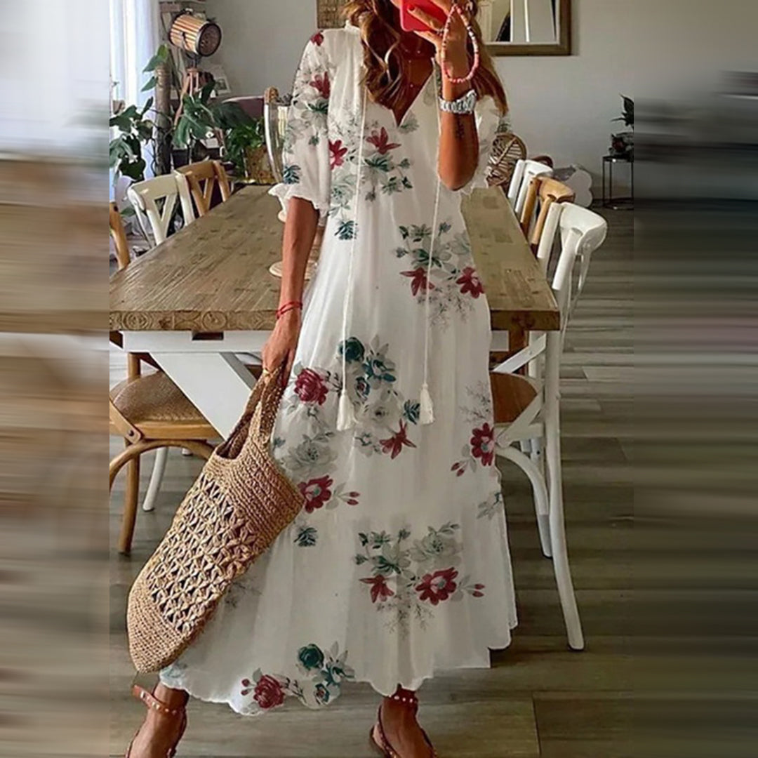 LeRoxy | Boho Maxi Jurk - Stijlvolle en Comfortabele Jurk voor Elke Gelegenheid