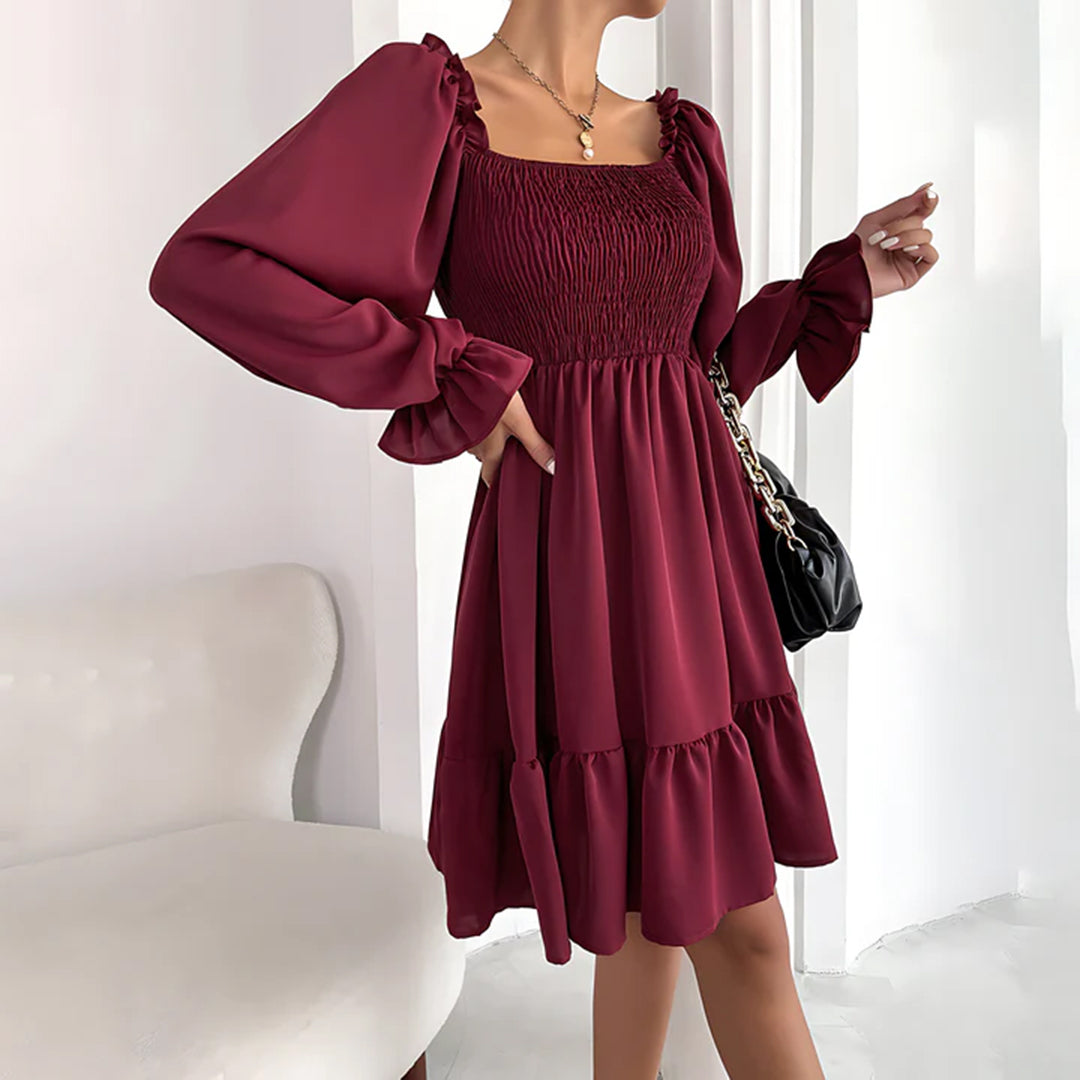 LeRoxy | Elegante Zomerjurk met Ruches | Luchtige & Stijlvolle Damesjurk