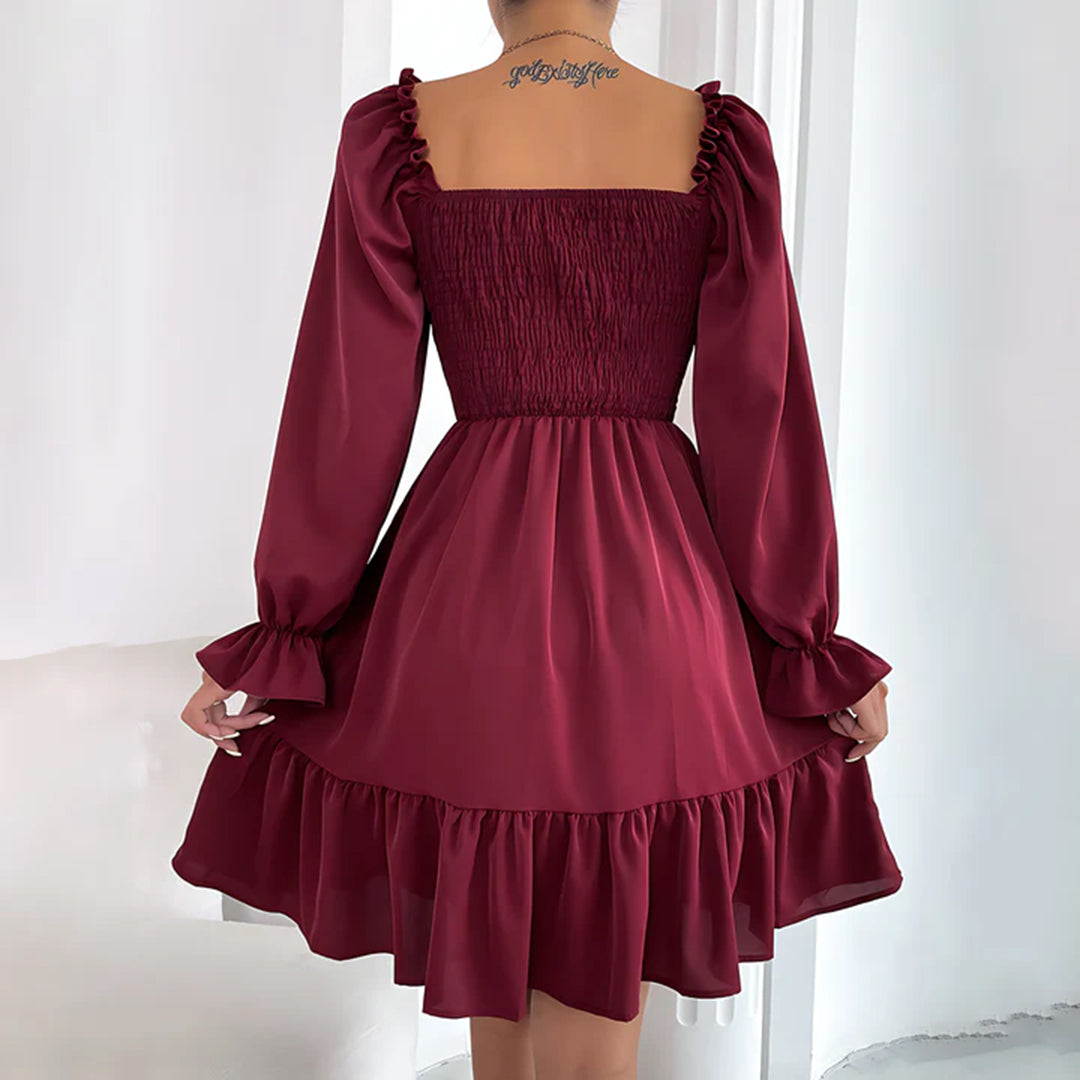 LeRoxy | Elegante Zomerjurk met Ruches | Luchtige & Stijlvolle Damesjurk