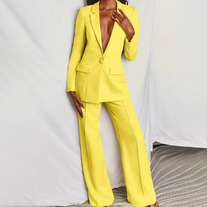 LeRoxy | Elegante Blazer en Broek Set – Stijlvolle Dames Outfit voor Elke Gelegenheid