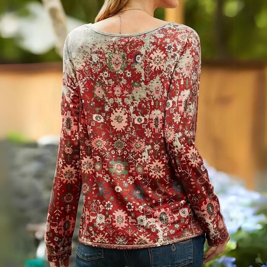 LeRoxy | Casual Gedrukte Top voor Vrouwen | Comfortabele Mode voor Elke Dag