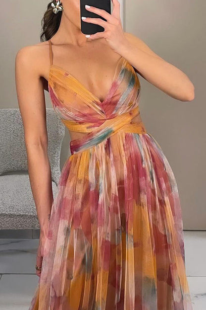 LeRoxy |  Maxi Jurk met Bloemenpatroon | Vrouwelijke Lange Zomerjurk