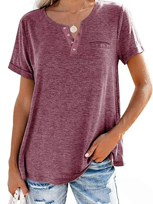 LeRoxy | Dames Shirt met Korte Mouwen | Perfect voor Lente en Zomer