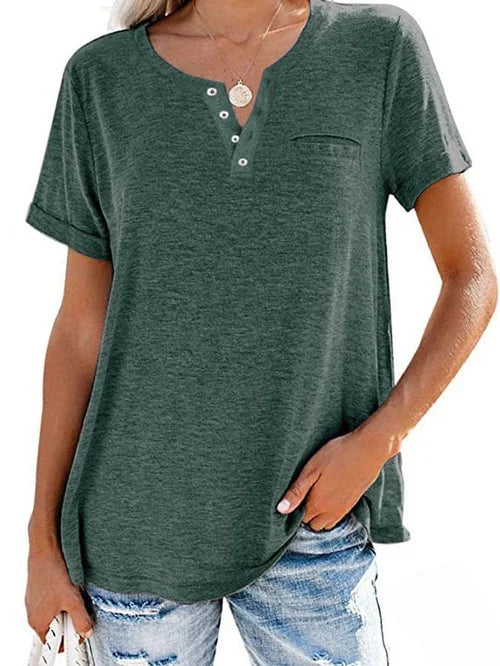 LeRoxy | Dames Shirt met Korte Mouwen | Perfect voor Lente en Zomer