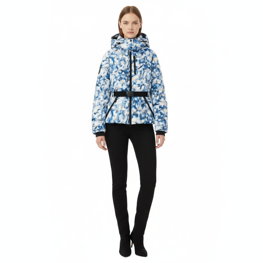LeRoxy | Dames Gewatteerde Winterjas met Riem en Capuchon | Warm Puffer Jack