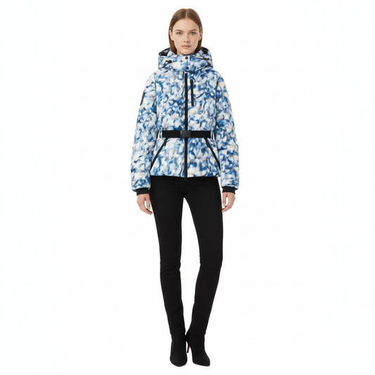 LeRoxy | Dames Gewatteerde Winterjas met Riem en Capuchon | Warm Puffer Jack