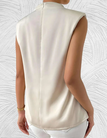 LeRoxy | Dames Mouwloze Chique Blouse | Comfortabele en Stijlvolle Top voor Zomer