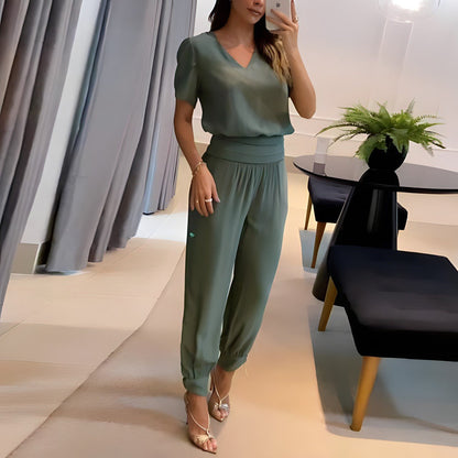 LeRoxy - Elegante Luchtige Broek & Shirt | Stijlvolle Comfort voor Elke Gelegenheid