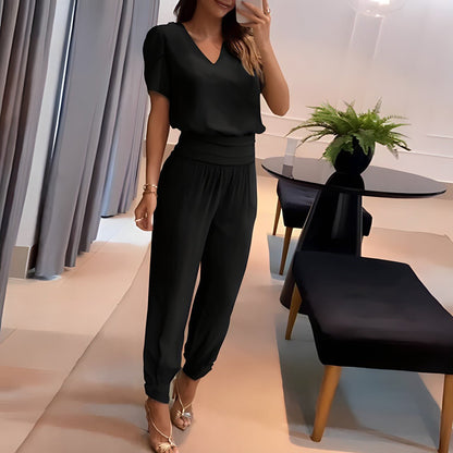 LeRoxy - Elegante Luchtige Broek & Shirt | Stijlvolle Comfort voor Elke Gelegenheid