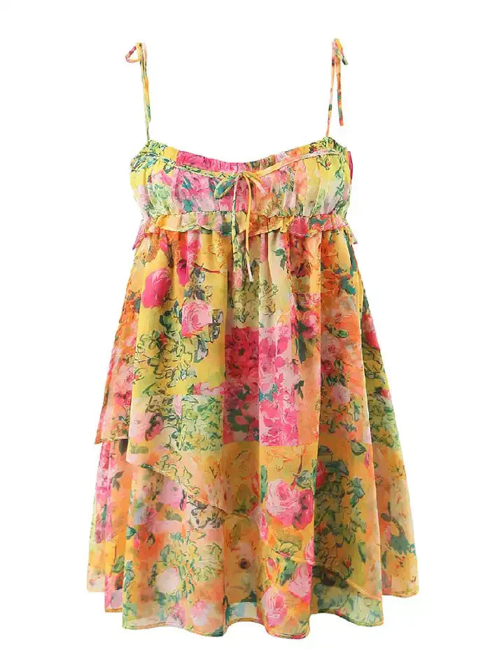 LeRoxy | Jurk met Tiered Rok in Felle Kleuren | Elegante Mode voor Elke Gelegenheid