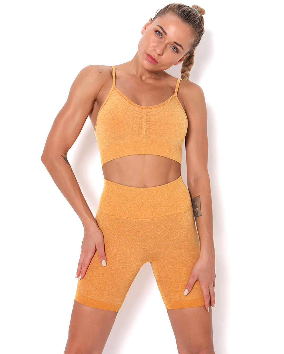LeRoxy | Naadloze sportshorts voor dames | hoge taille, geschikt voor fitness