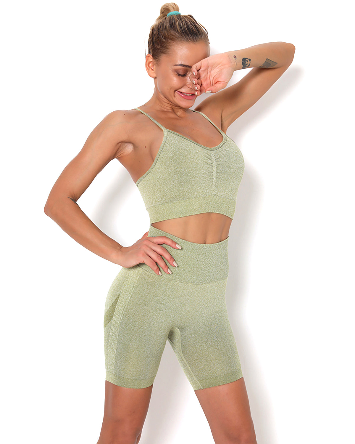 LeRoxy | Naadloze sportshorts voor dames | hoge taille, geschikt voor fitness