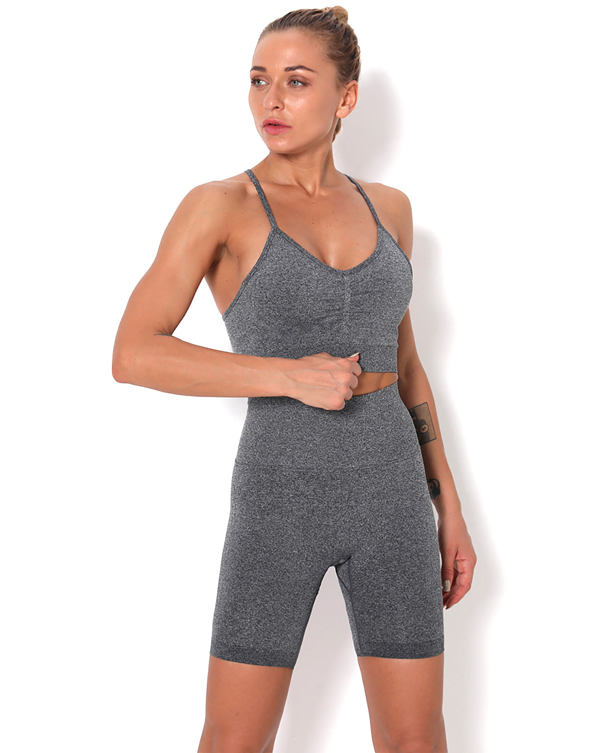 LeRoxy | Naadloze sportshorts voor dames | hoge taille, geschikt voor fitness