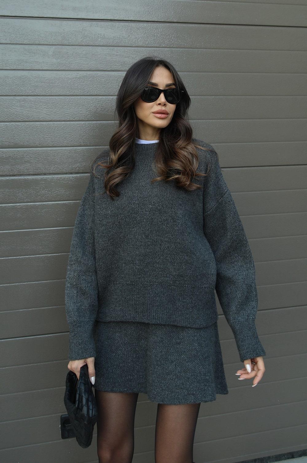 LeRoxy | Gebreid rokkostuum (top + rok)