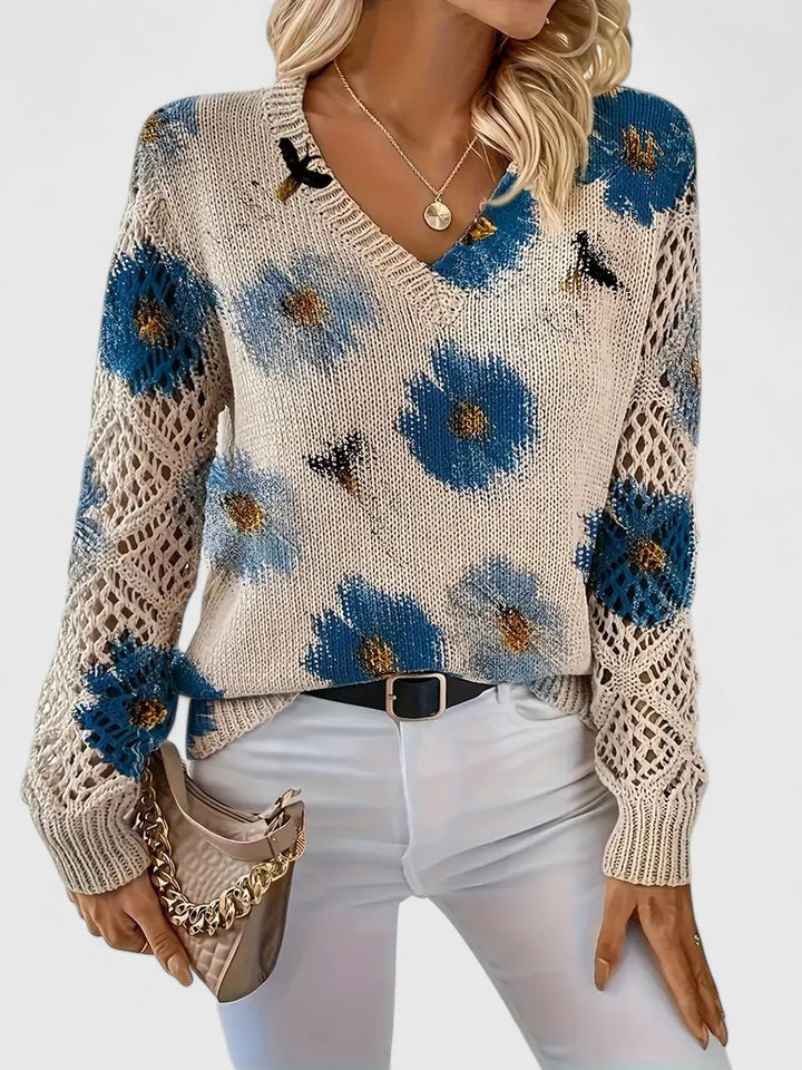 LeRoxy | Elegante Dames Pullover | Bloemenpatroon, Comfortabel en Stijlvol