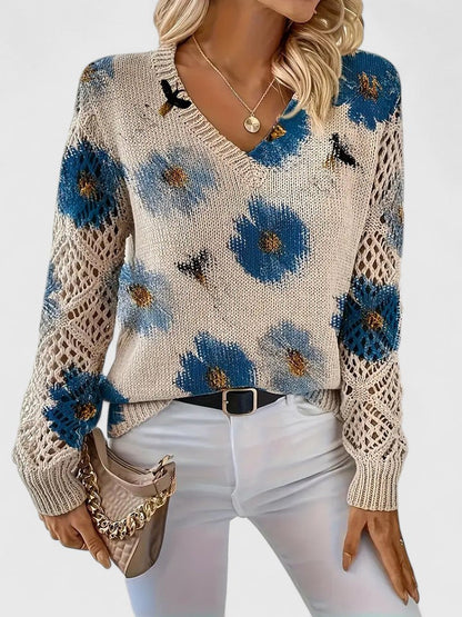 LeRoxy | Elegante Dames Pullover | Bloemenpatroon, Comfortabel en Stijlvol