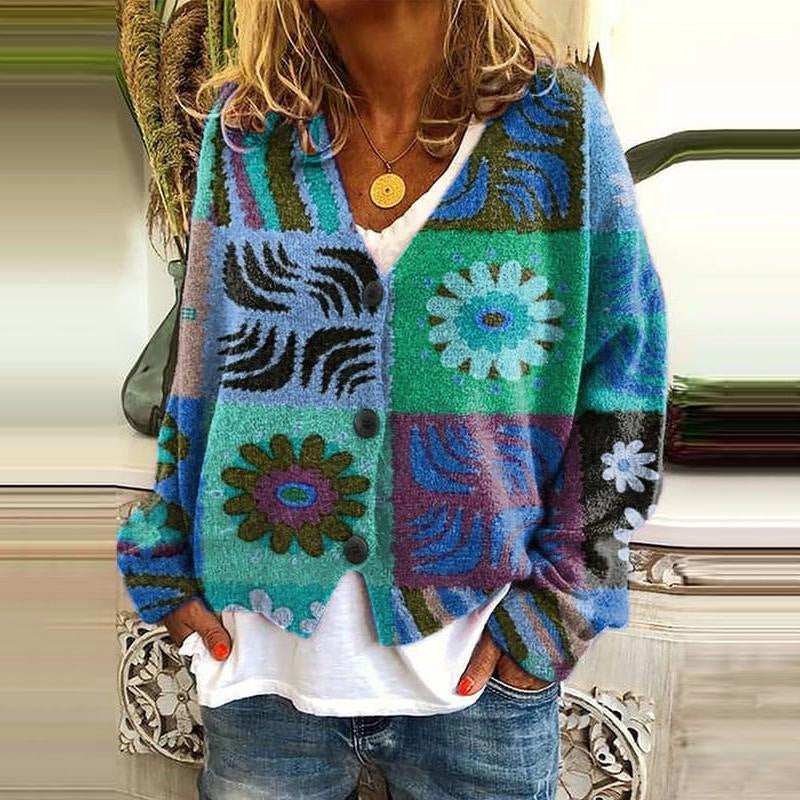 LeRoxy |  Boho Patchwork Vest met Bloemen | Dames Vest Casual & Trendy