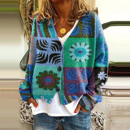LeRoxy |  Boho Patchwork Vest met Bloemen | Dames Vest Casual & Trendy